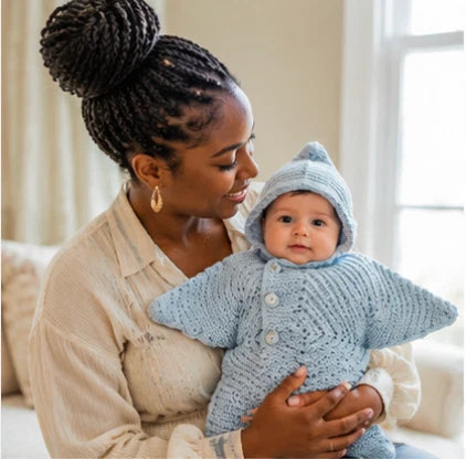 Mamma e bebè in Baby Starz azzurro