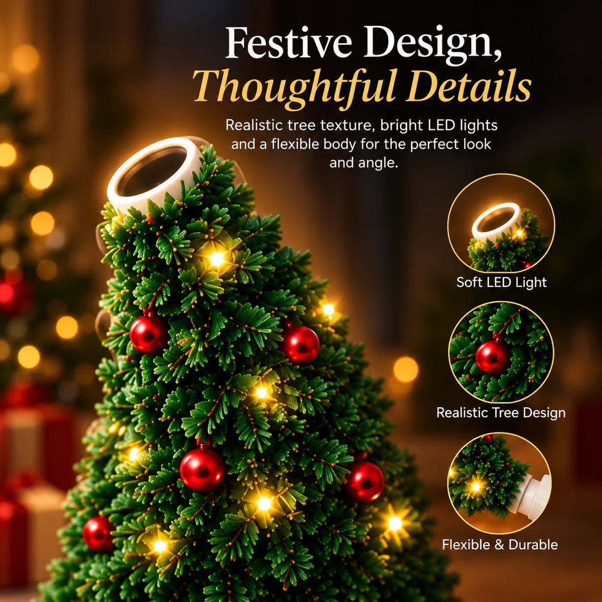 Ruevelle HollyGlow Christmas Projector